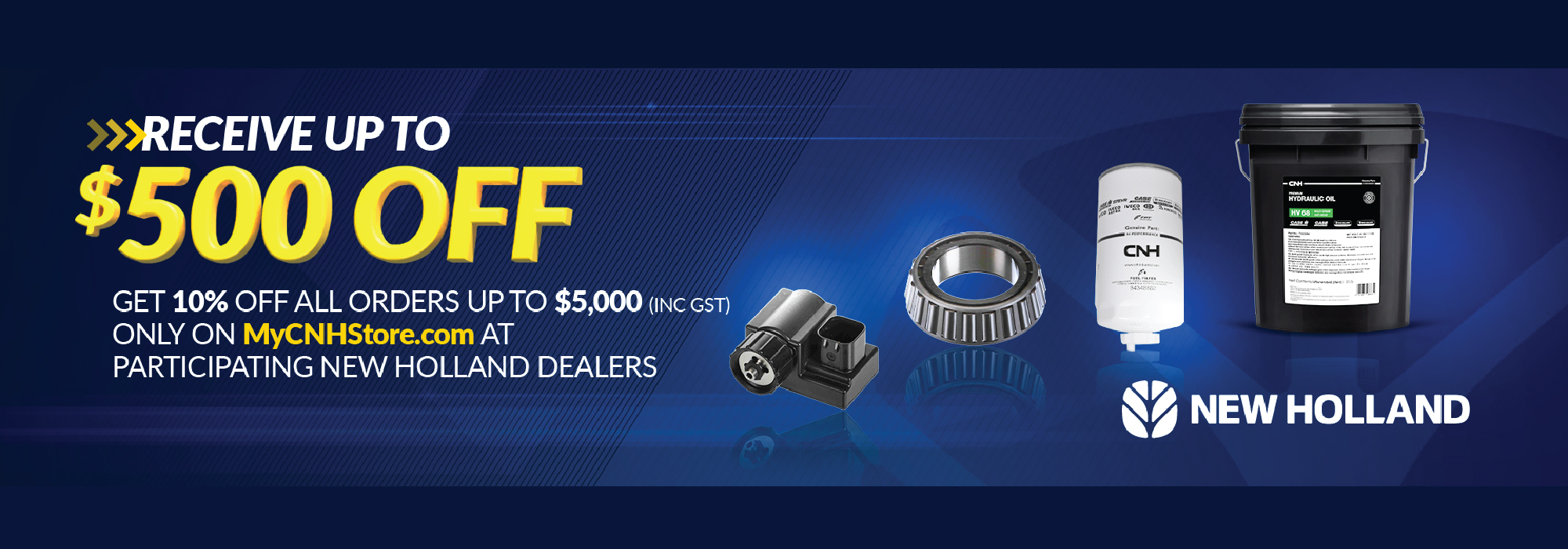 New Holland cnhstore 500 off
