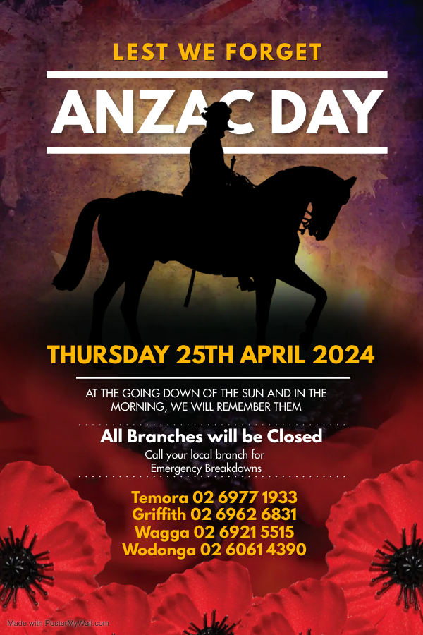 ANZAC DAY Trading Hours